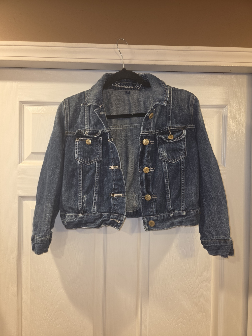 American Eagle Outfitters Blue Denim Jacket - Classic Girl's Jean Jacket